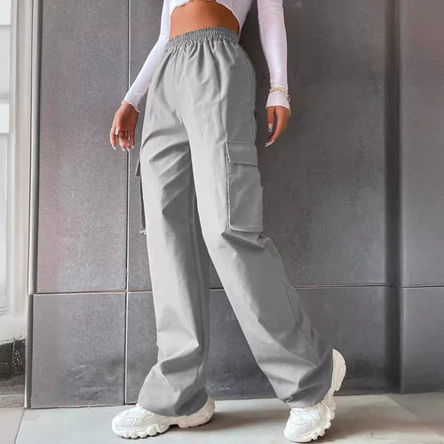 Damen Cargo Hose mit elastischem Bund und praktischen Seitentaschen R&B