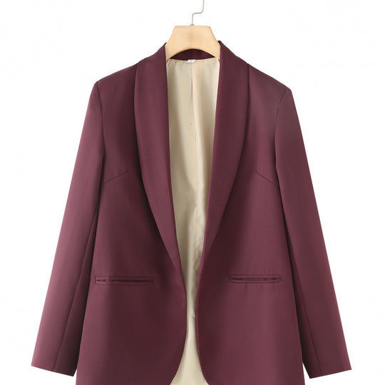 Damen eleganter Blazer mit einzigartigem Schnitt und Taschen R&B