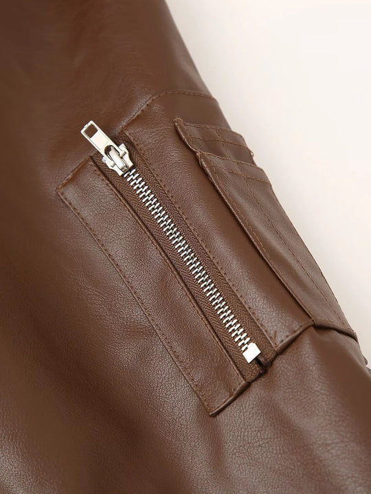 Damen Bomberjacke mit praktischen Reißverschlusstaschen und elastischem Bund R&B