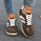 Damen Sneakers im Leopardenmuster mit bequemer Sohle R&B