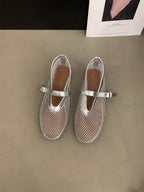 Damen Mesh-Slipper mit verstellbarem Riemen R&B