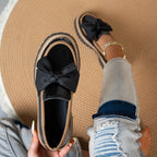 Damen modische Schnürschuhe mit großer Schleife R&B