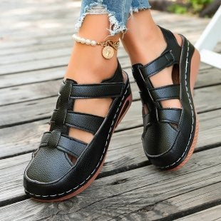 Damen Komfortable und luftige Sandalen mit geflochtenem Riemendesign R&B