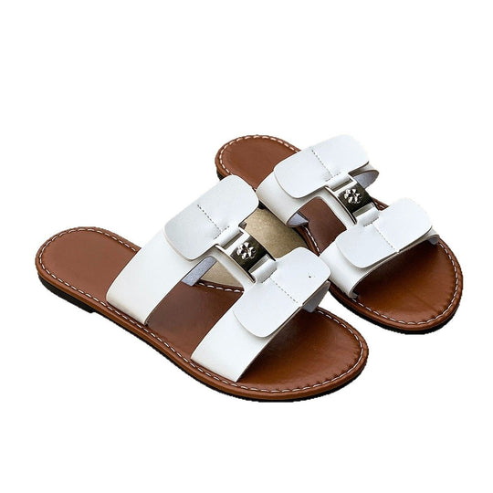 Damen modische Slides mit verstellbaren Riemen R&B