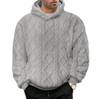 Herren Kuscheliger Hoodiepullover mit strukturiertem Design und modernem Schnitt R&B