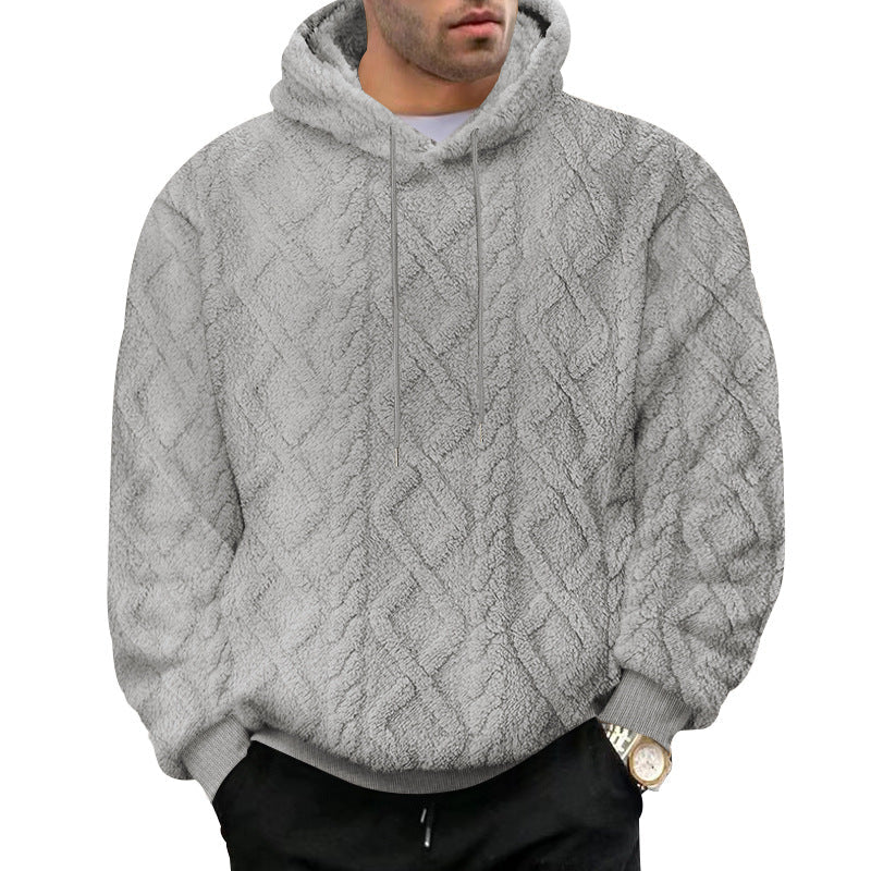 Herren Kuscheliger Hoodiepullover mit strukturiertem Design und modernem Schnitt R&B