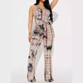 Damen Strapless Jumpsuit mit Raffungen und lässigem Schnitt R&B