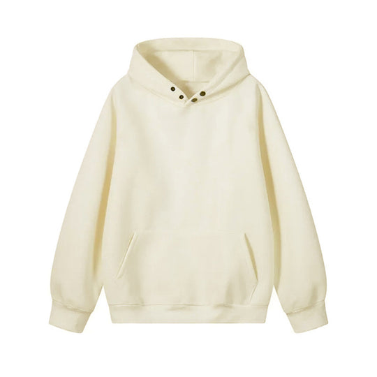 Damen Kapuzenpullover mit innovativem Schnitt und praktischen Druckknöpfen R&B