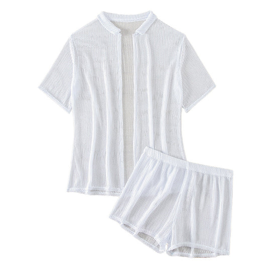 Damen lässiger Sommerstrickanzug R&B