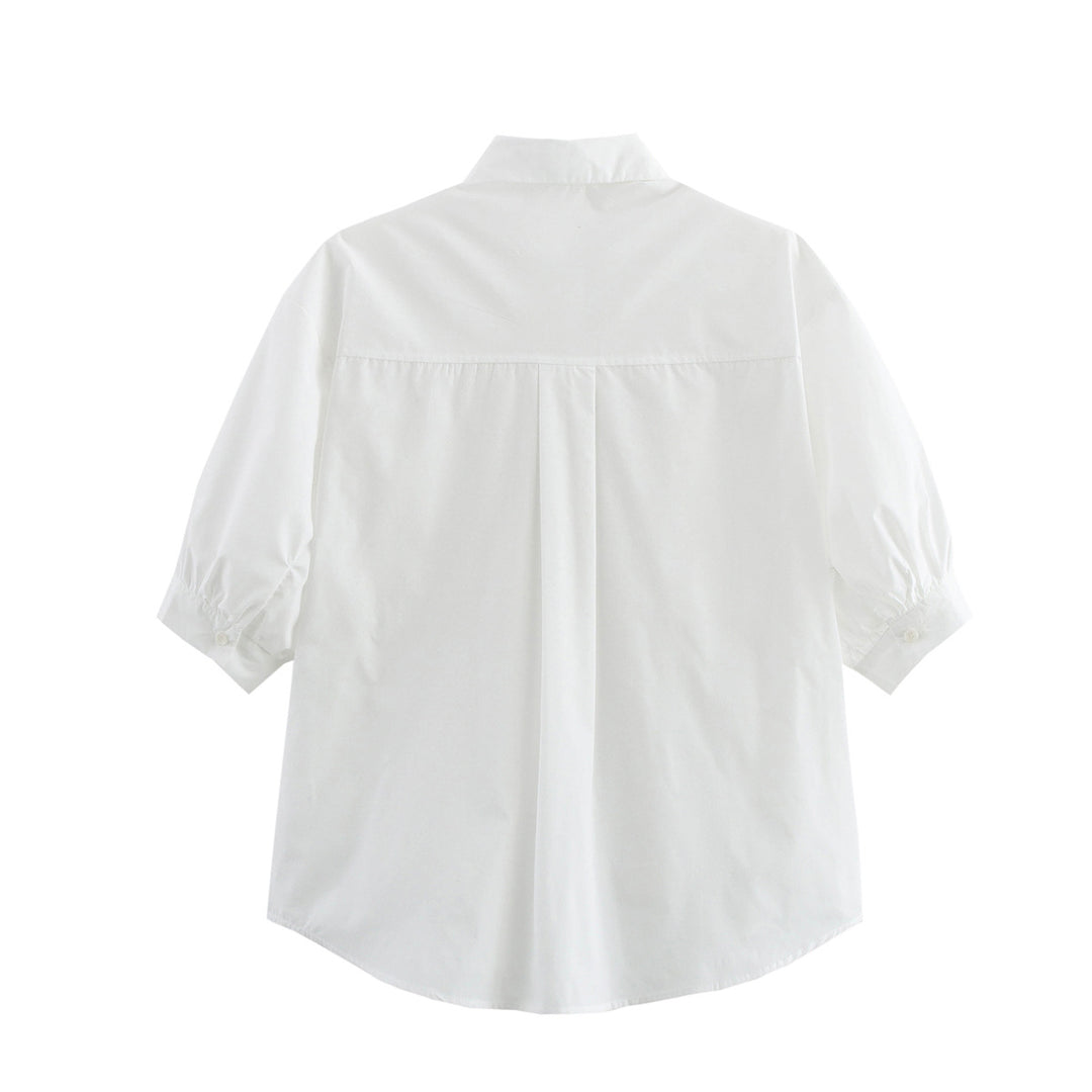 Damen Blusenshirt mit lässigem Schnitt und praktischen Brusttaschen R&B