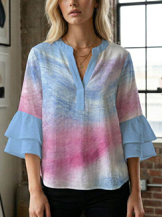 Damen Bluse mit wunderschönen floralem Design R&B