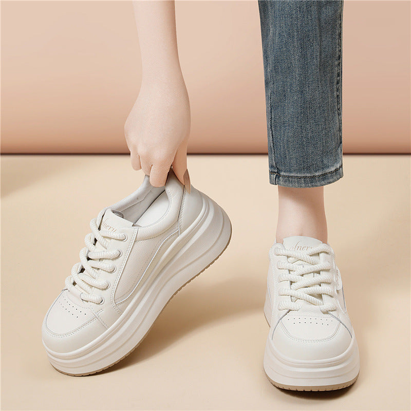 Damen trendige Plateau Sneaker mit extra dämpfender Sohle R&B