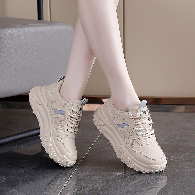 Damen Trendige Chunky Sneakers mit rutschfester Sohle und atmungsaktivem Obermaterial R&B