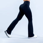 Damen Hoch sitzende Yoga-Hosen mit Ellbogen-Design und Figur formender Passform R&B