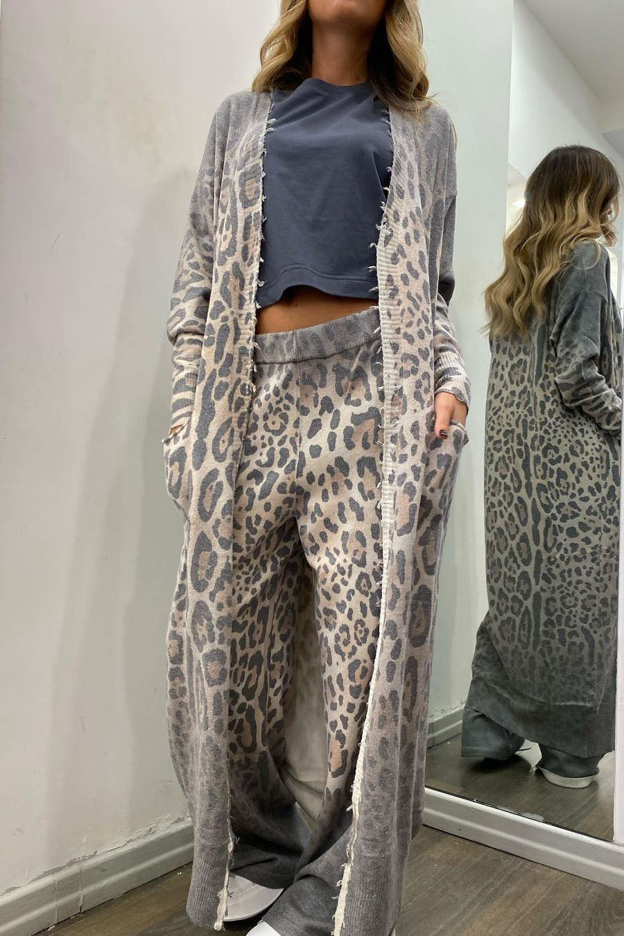 R&B | Langarm Strickjacke und Hosen Satz