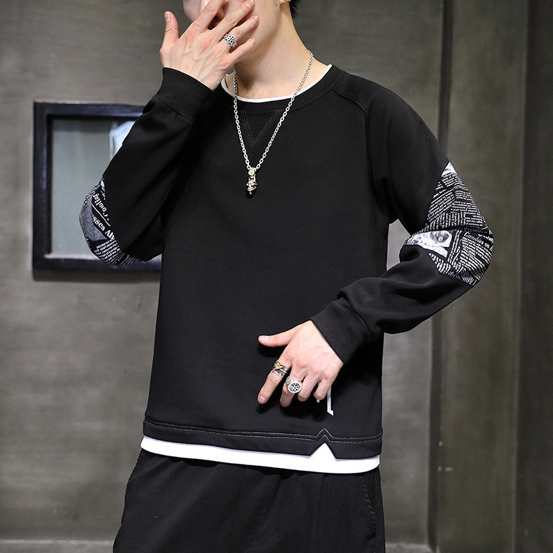 Herren modisches Sweatshirt mit einzigartigen Druckdetails R&B