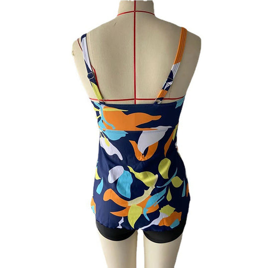 Damen Tankini-Set mit floralem Zusammenspiel und komfortablen Shorts R&B