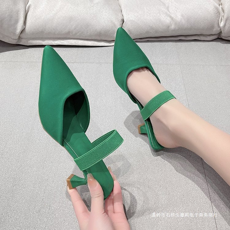 Damen Slingback-Pumps mit elegantem spitzem Design und komfortablem Fersenriemen R&B