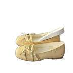 Damen elegante Ballerinas mit modischen Riemchen und komfortabler Sohle R&B