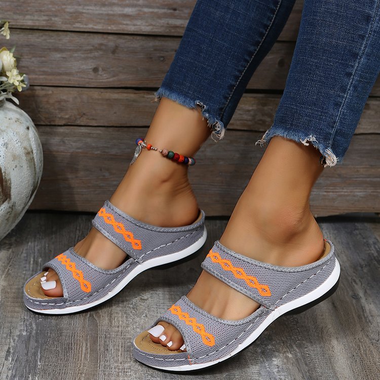 Damen Bequeme Clogs mit verstellbarem Riemendesign und anatomischem Fußbett R&B