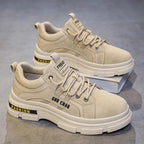 Damen modische und komfortable Sneakers mit dicker Sohle
