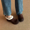 Damen kuschelige Winterclogs mit weichem Futter und rutschfester Sohle R&B