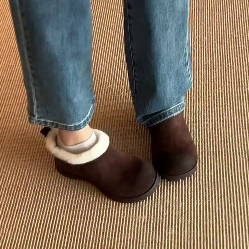 Damen kuschelige Winterclogs mit weichem Futter und rutschfester Sohle R&B