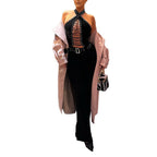 Damen Figurbetonter Jumpsuit mit raffiniertem Schnürdesign R&B