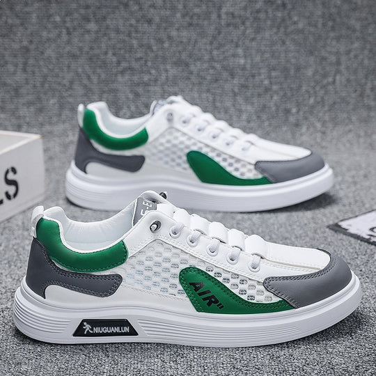 Damen sportliche Sneaker mit atmungsaktivem Obermaterial und rutschfester Sohle R&B