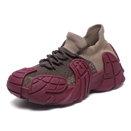 Damen Performance-Freizeitsneaker mit elastischer Strickkonstruktion und rutschfester Sohle R&B