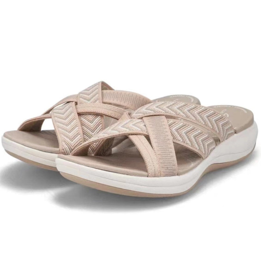 Damen flexible Riemchen-Sandalen mit anatomischer Fußbettung R&B