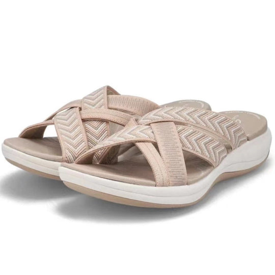 Damen flexible Riemchen-Sandalen mit anatomischer Fußbettung R&B
