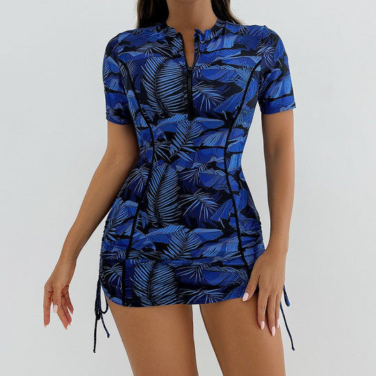Damen Surf- und Sportanzug mit Reißverschluss und verstellbarem Bund R&B