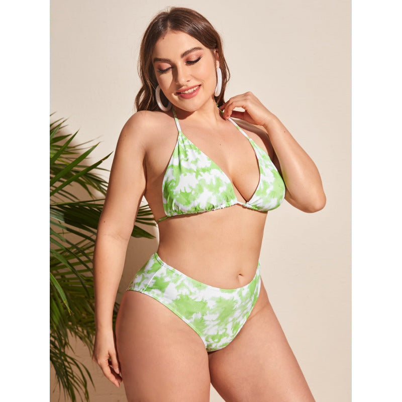 Damen Triangel-Bikini mit asymmetrischem Wickelrock R&B