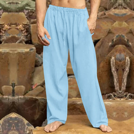 Herren entspannende Freizeithose mit elastischem Bund und praktischen Taschen R&B