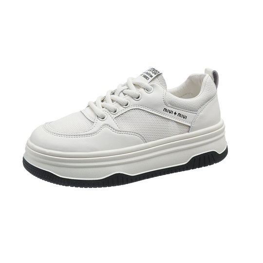 Damen Sportliche Sneakers mit hohem Plateau und atmungsaktiver Oberfläche R&B