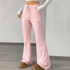 Damen Weite Lounge- und Sweatpants mit elastischem Bund EB