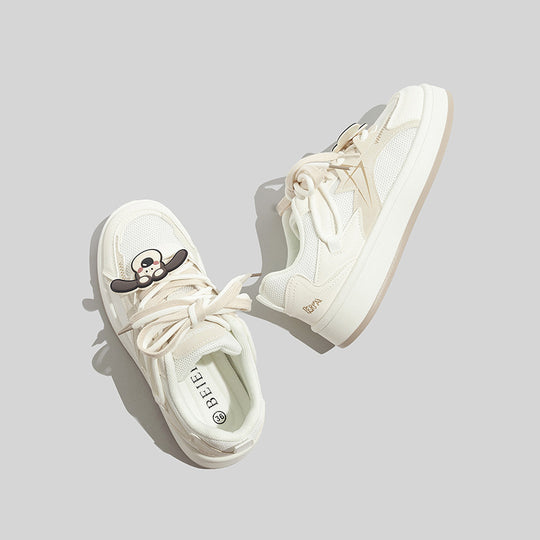 Damen Sneakers mit verspieltem Tiermotiv und innovativer Schnürung R&B