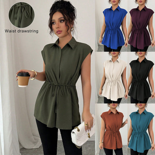 Damen lässige Bluse mit tailliertem Schnitt R&B