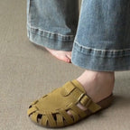 Damen Komfortable Sandalen im mediterranen Stil mit geflochtenem Riemendesign R&B