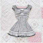 Damen Wickelkleid mit Rüschen und Karomuster R&B
