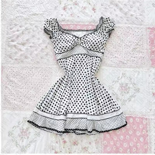 Damen Wickelkleid mit Rüschen und Karomuster R&B
