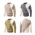 Herren Strickpullover mit modernem Struktur-Design und elegantem Kragen