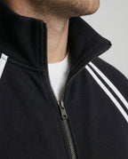 Schwarze American Style College Jacke für Herren und Damen