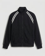 Schwarze American Style College Jacke für Herren und Damen
