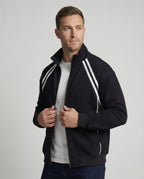 Schwarze American Style College Jacke für Herren und Damen