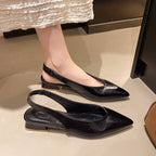 Damen Slingback-Pumps mit elegantem spitzen Design und modischem Blockabsatz R&B