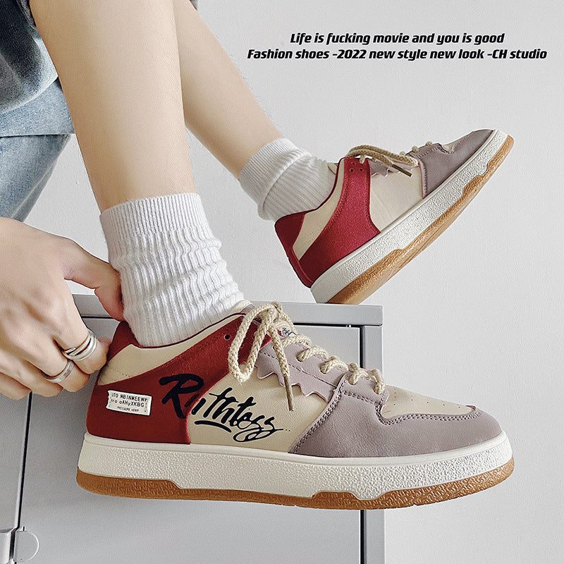 Damen Sneaker mit sportlichem Design und gepolstertem Kragen R&B