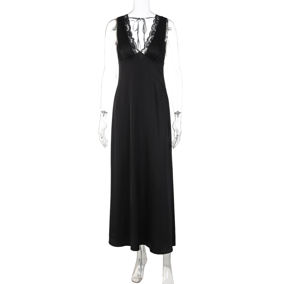 Damen Elegantes Nachthemd mit Spitzendetails R&B