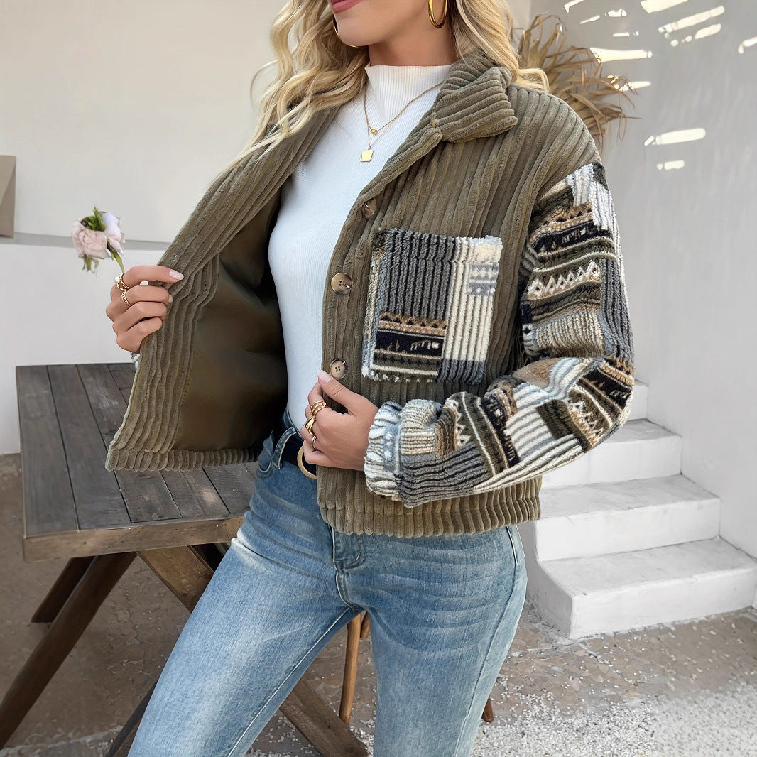 Damen Layered Strickjacke